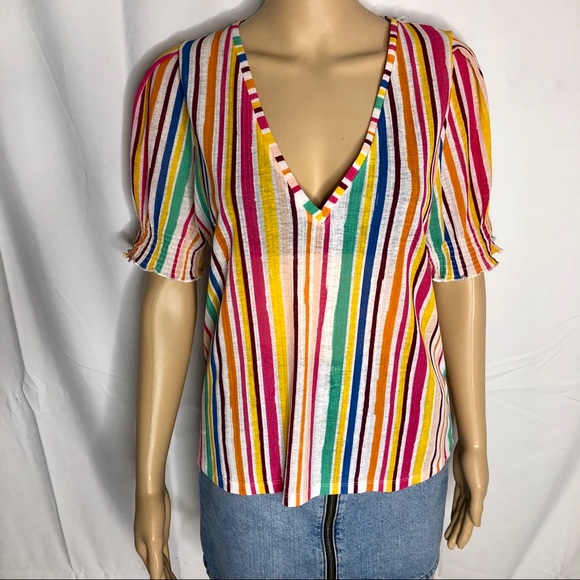 rainbow sheer top